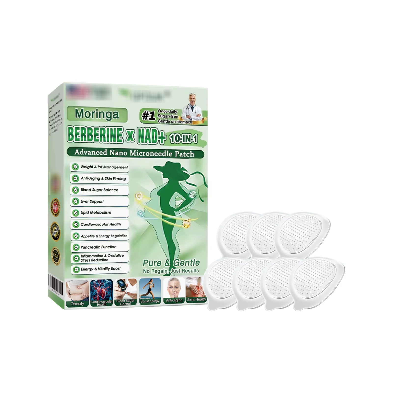 Pure plant extracts; healthy and guilt-free; helps with body shaping.